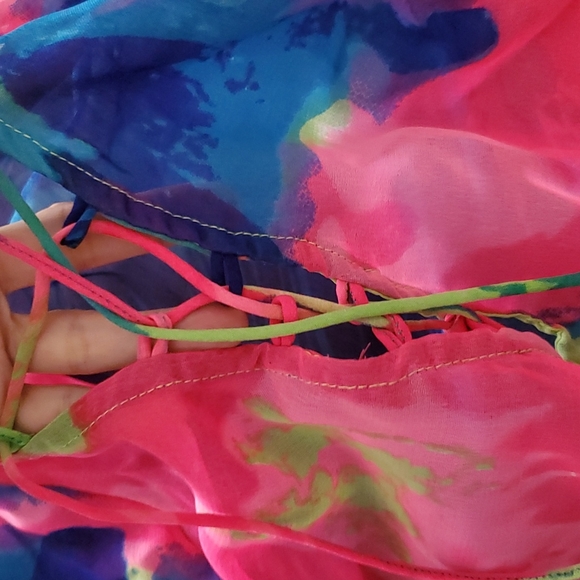 BOOHOO SHEER COVERUP DRESS S - Picture 11 of 11